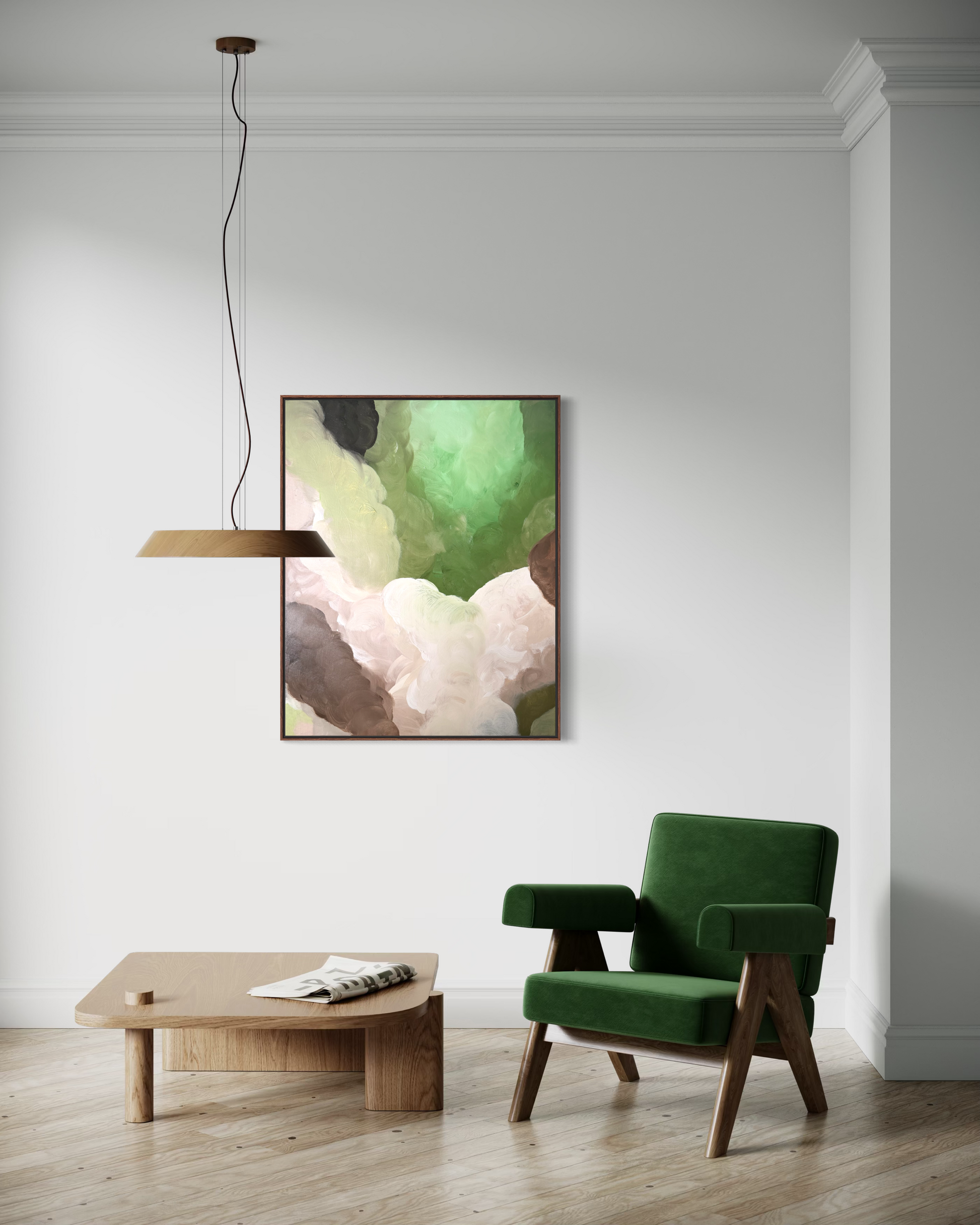 Malachite Abstract Art Print