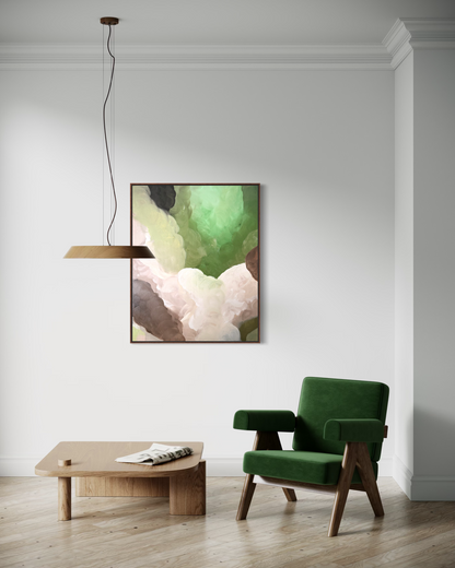 Malachite Abstract Art Print