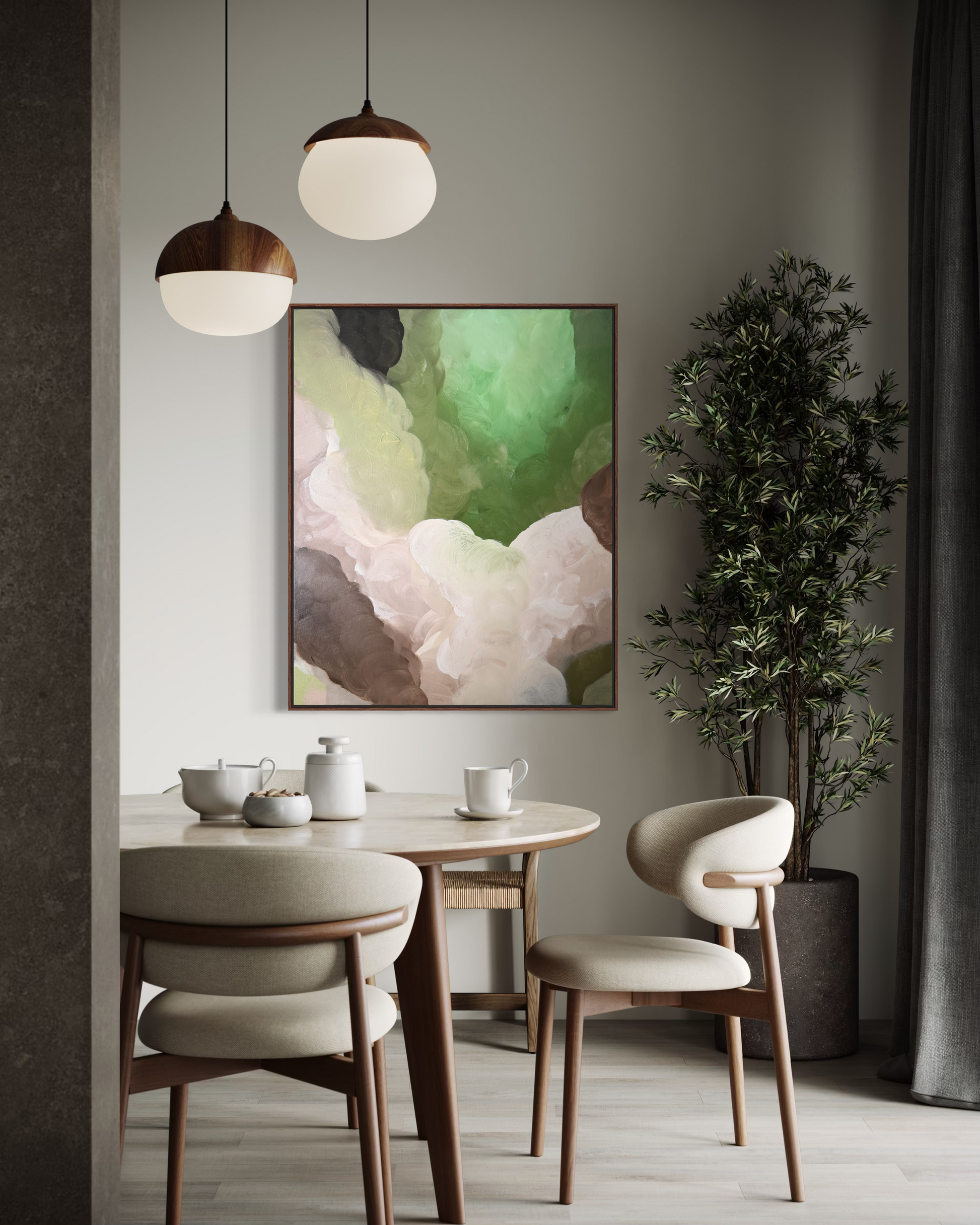 Malachite Abstract Art Print